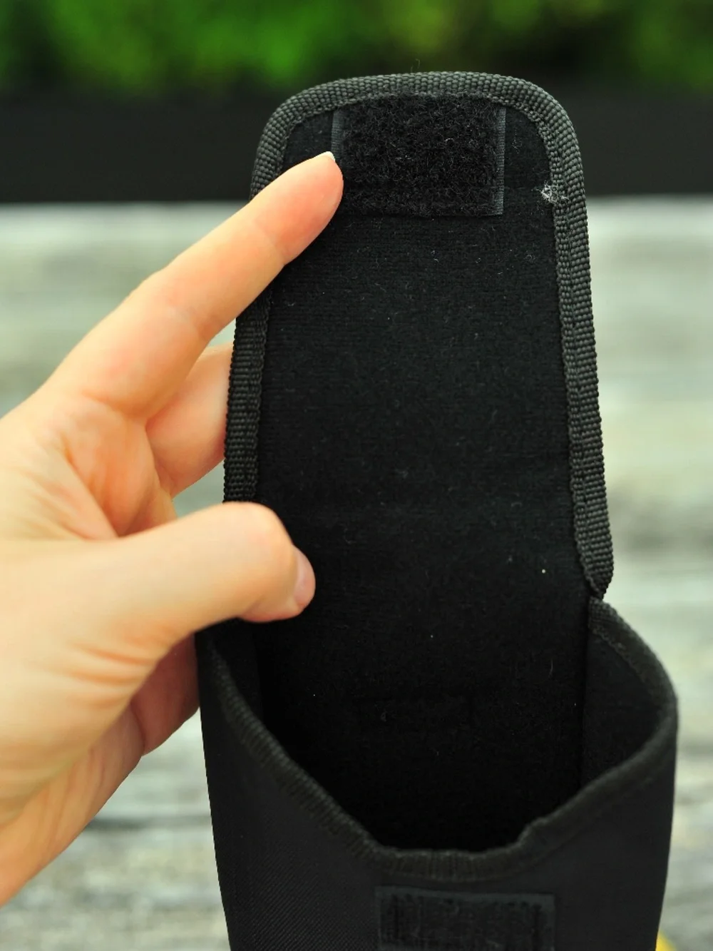 Nissin External Flash Pouch Protective Case On velcro Belt holder Black